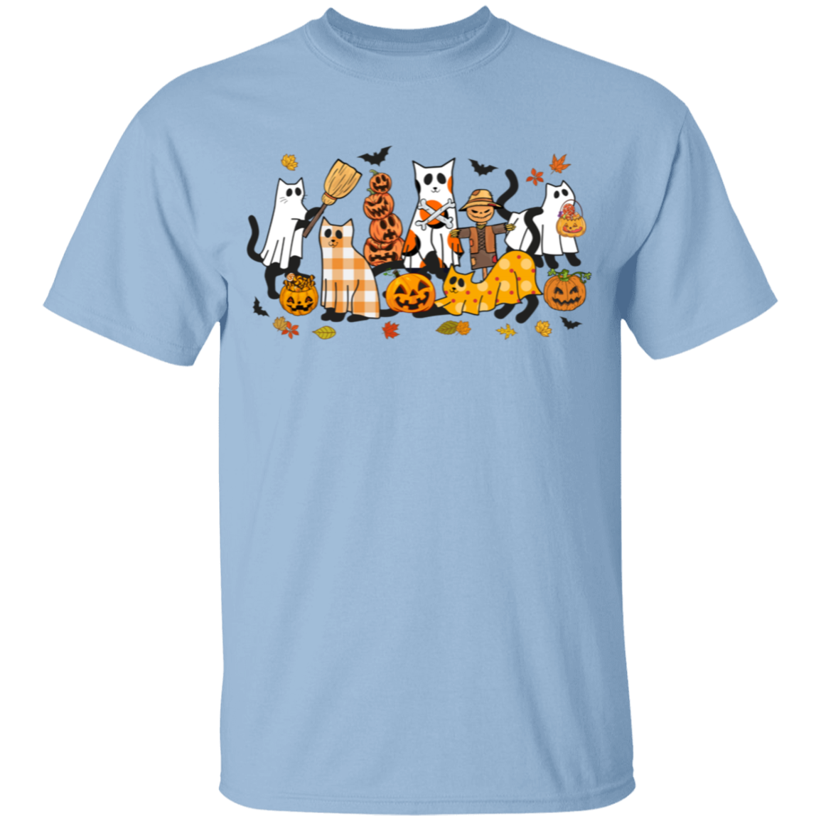 Halloween Ghost, Black Cats and Pumpkins Youth T-Shirts