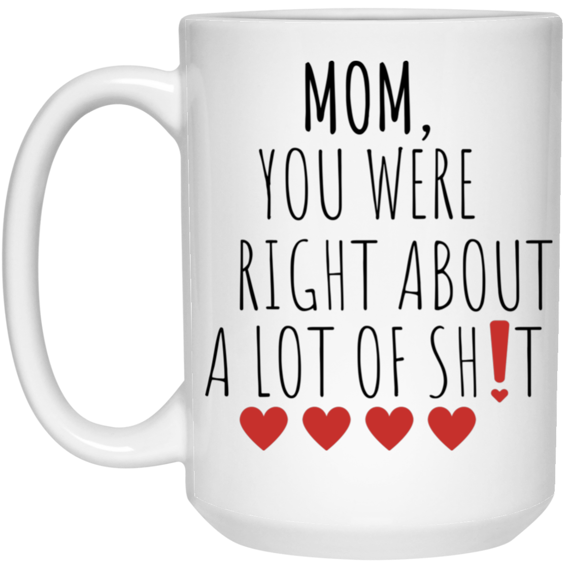 To Mom "You were Right" 15oz Mug