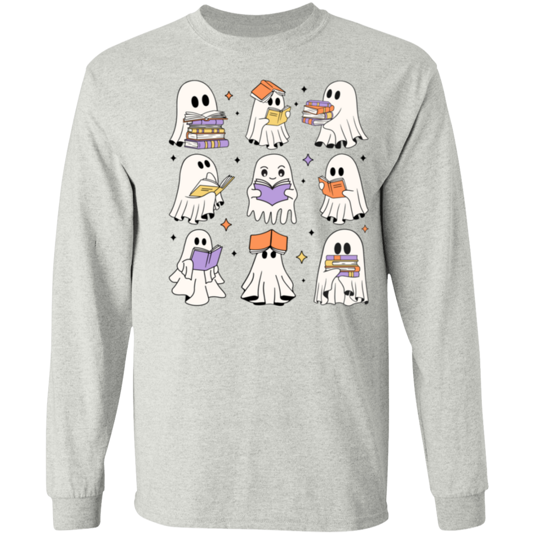 Retro Reading Ghost, Gift For Fall Lovers!