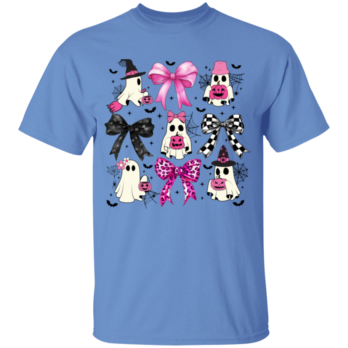 Coquette Halloween Shirt, Youth Cute Ghost Graphic T-Shirt!