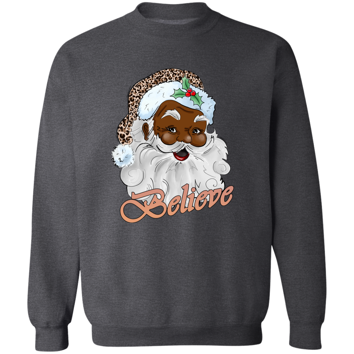 Christmas Santa "Believe" Holiday Sweatshirt