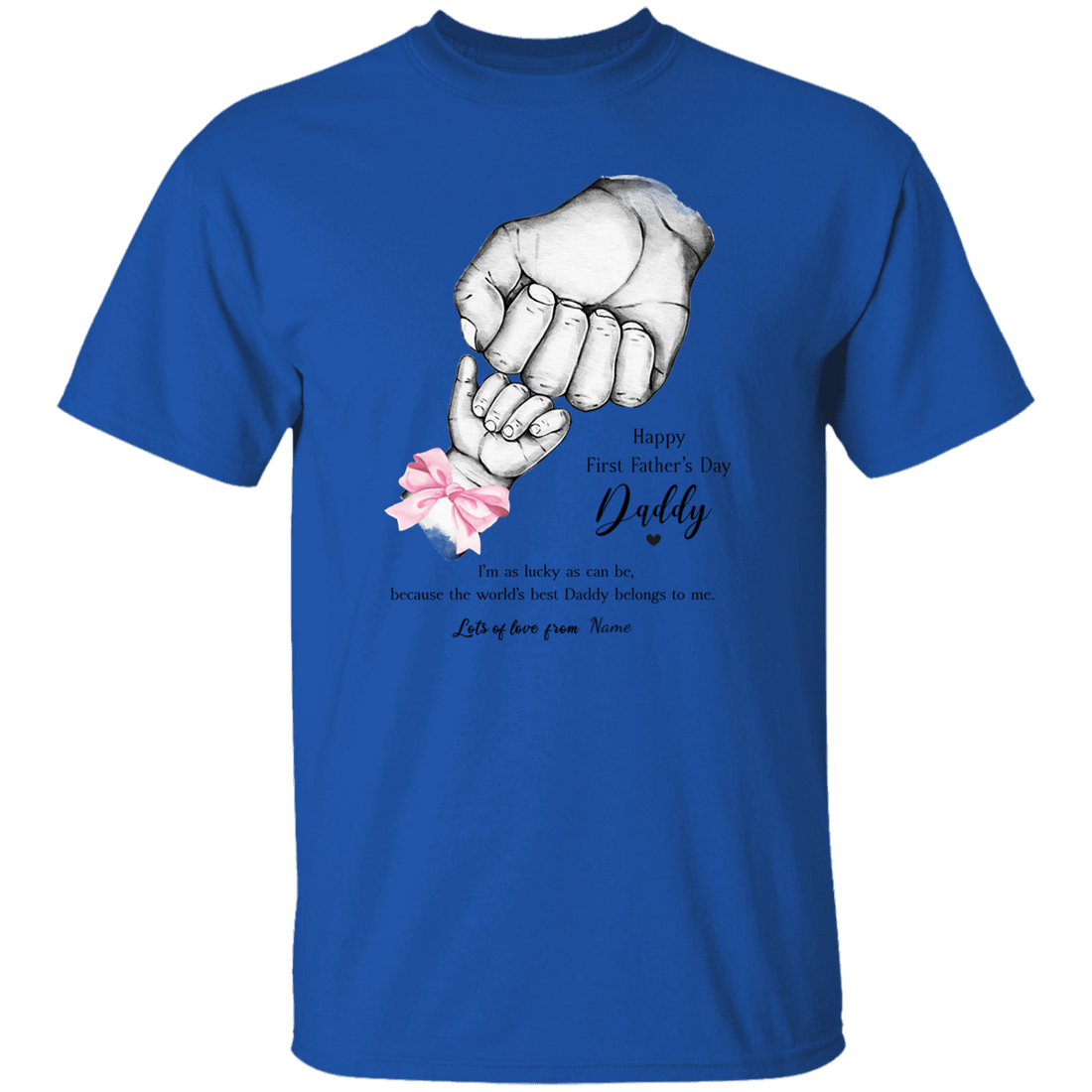 Personalized Daddy's First Father's Day Apparel