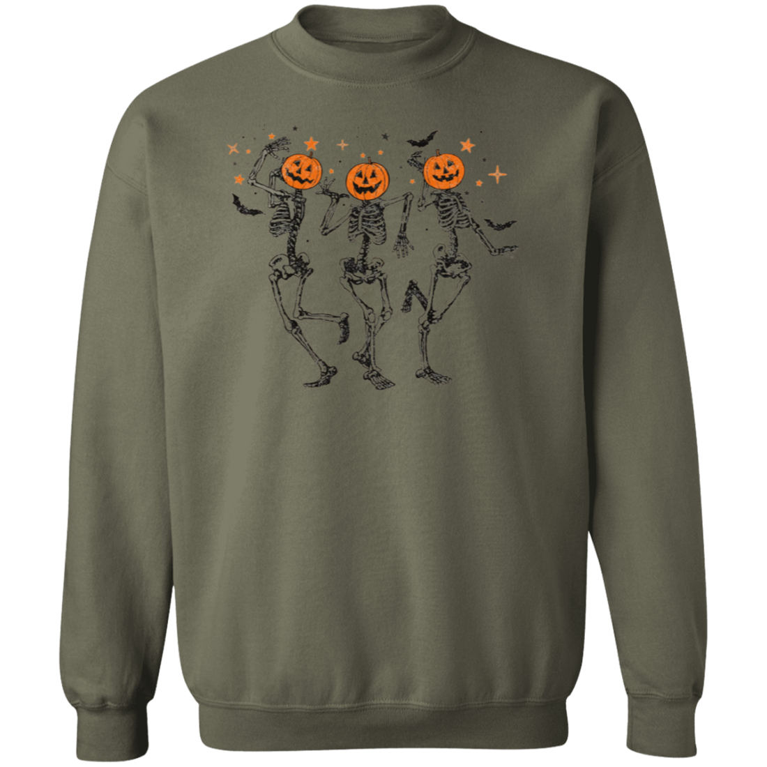 Funny Halloween Pumpkin Head Dancing Skeleton Sweatshirt, Halloween Gift Shirt, Halloween Party Costume