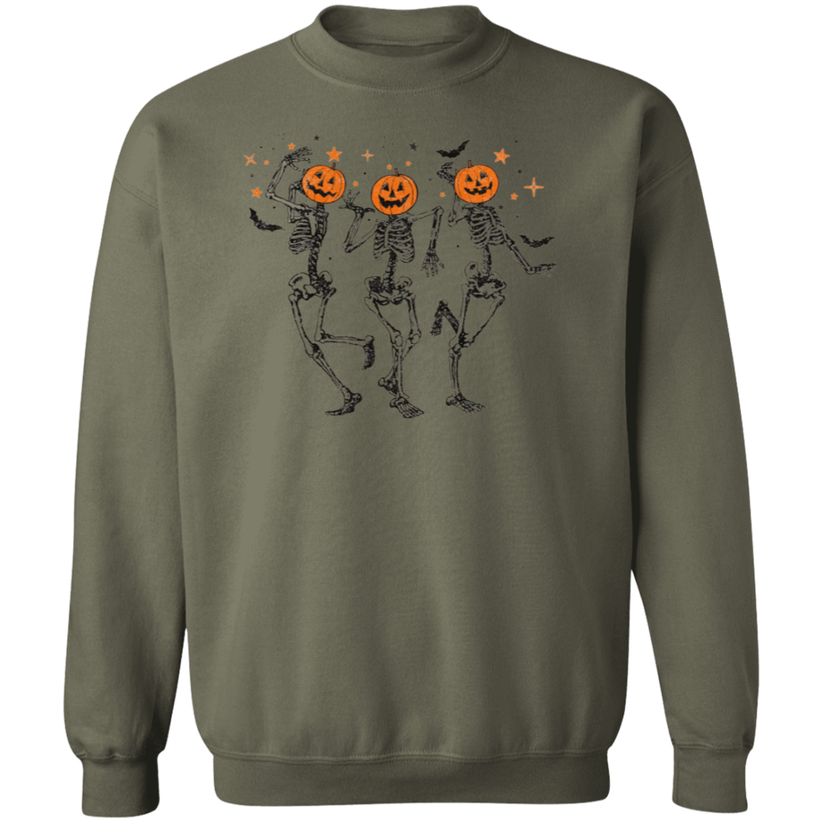 Funny Halloween Pumpkin Head Dancing Skeleton Sweatshirt, Halloween Gift Shirt, Halloween Party Costume