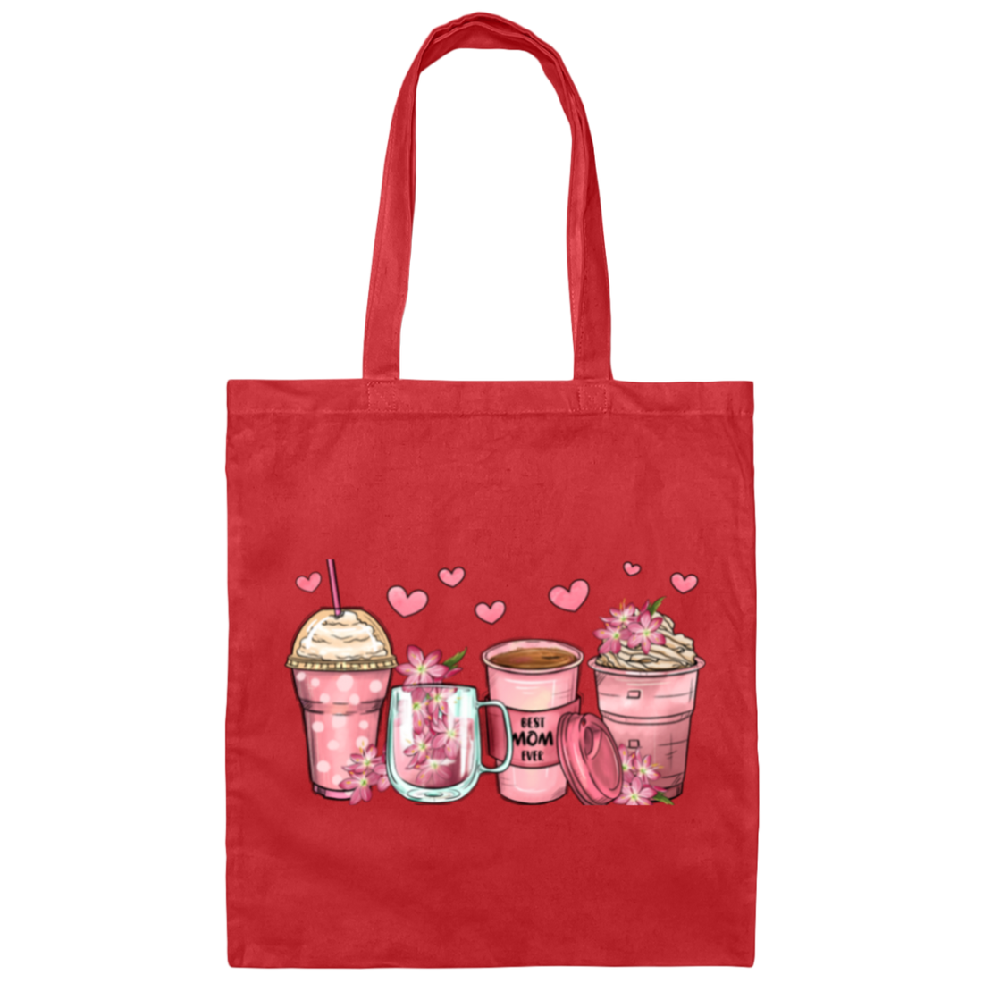 "Best Mom" Canvas Tote Bag
