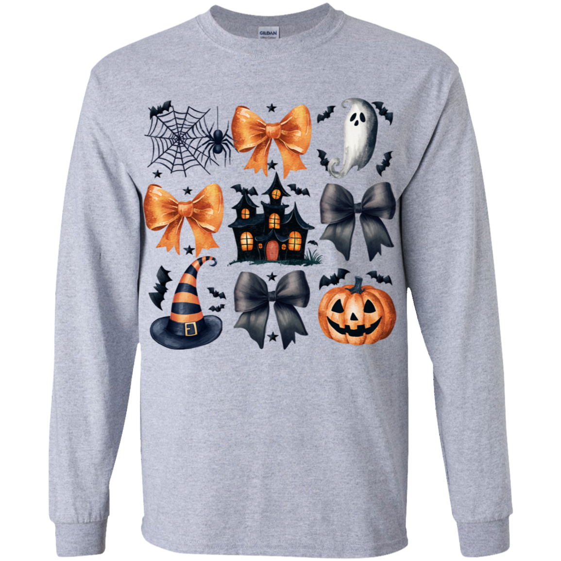 Halloween Coquette Bows, Ghosts and Pumpkins Youth T-Shirts!