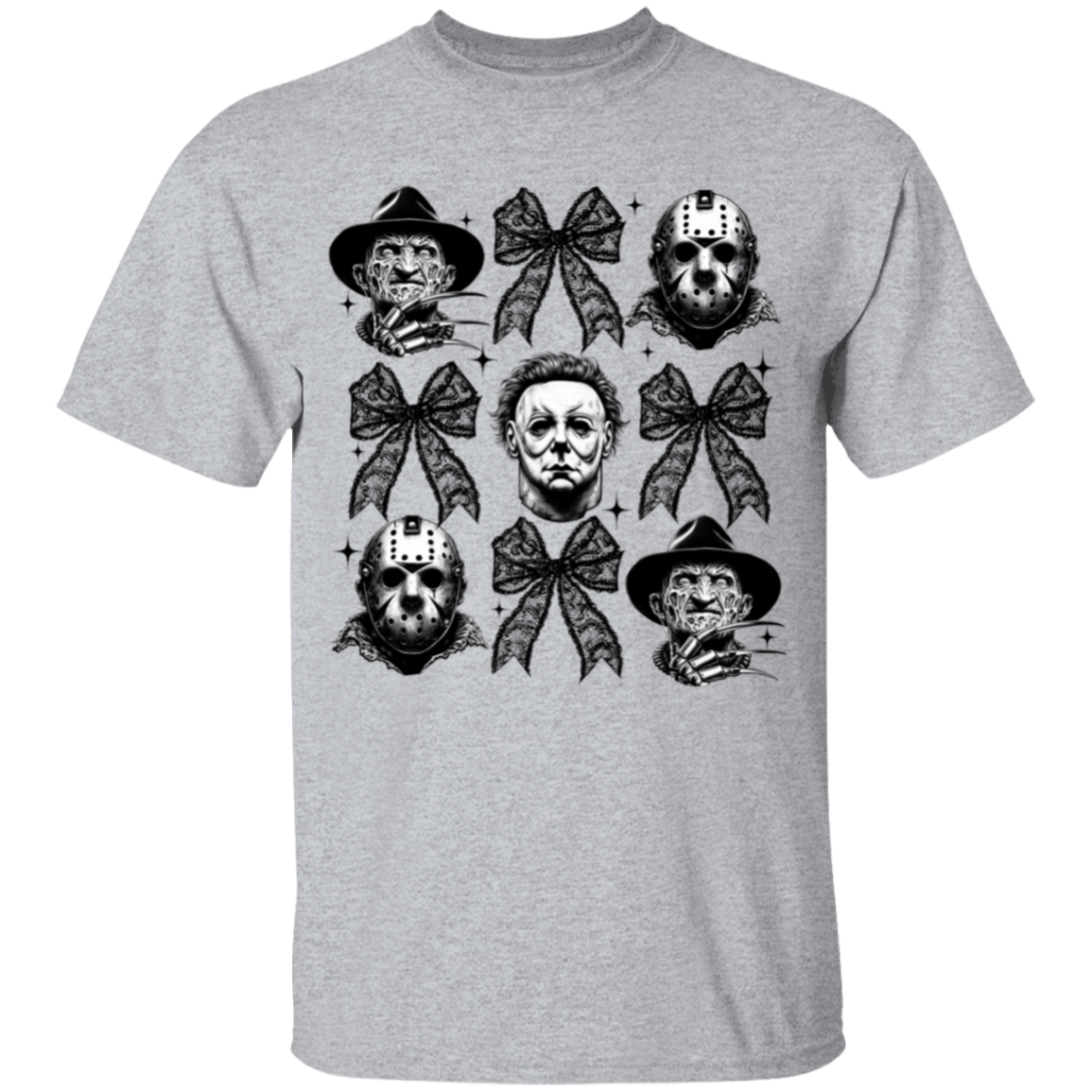 Halloween Coquette Horror Characters Youth T-Shirts!