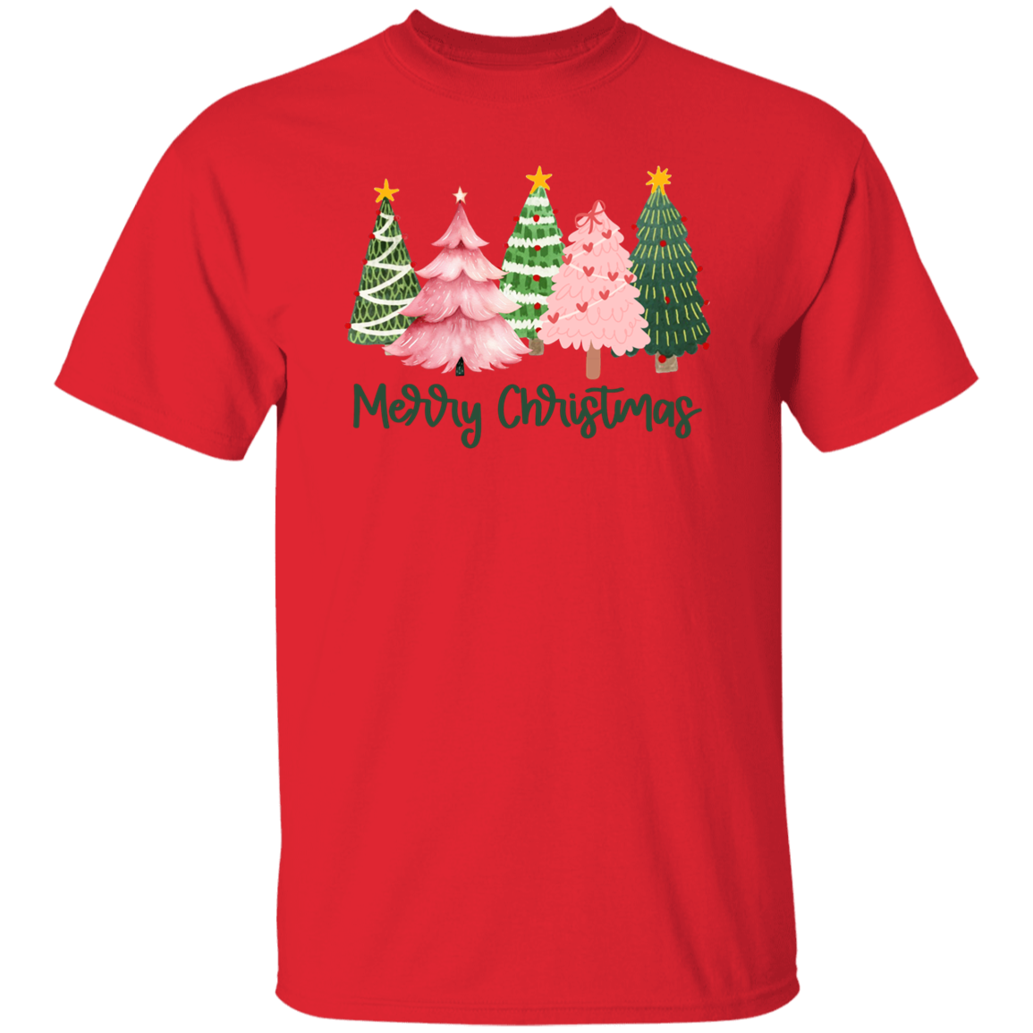 Festive Merry Christmas Tree Graphic Holiday Apparel!