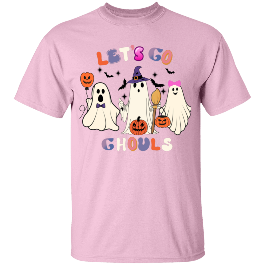 Let's Go Ghouls Halloween Shirt, Kids Halloween Ready  T-Shirt