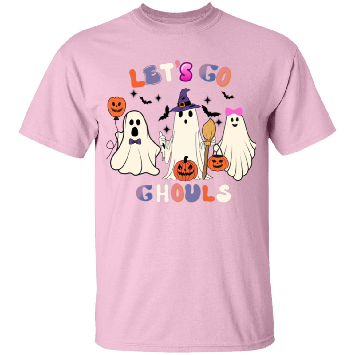 Let's Go Ghouls Halloween Shirt, Kids Halloween Ready  T-Shirt