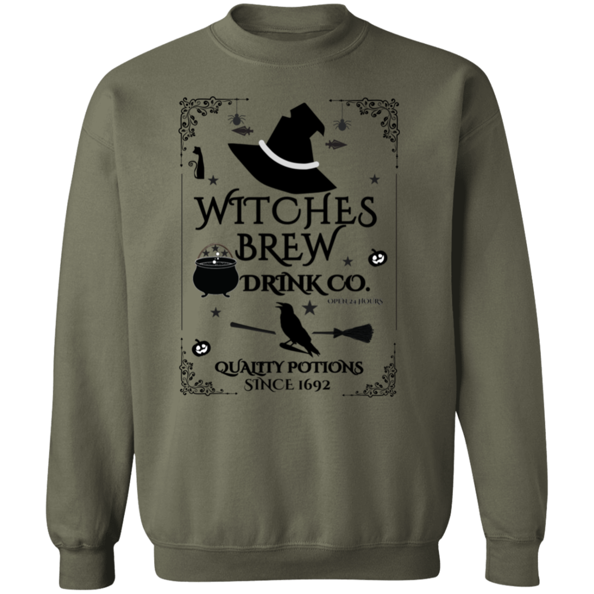 Halloween Witches Brew Drink Co. Pullover Sweatshirt and T-Shirt!