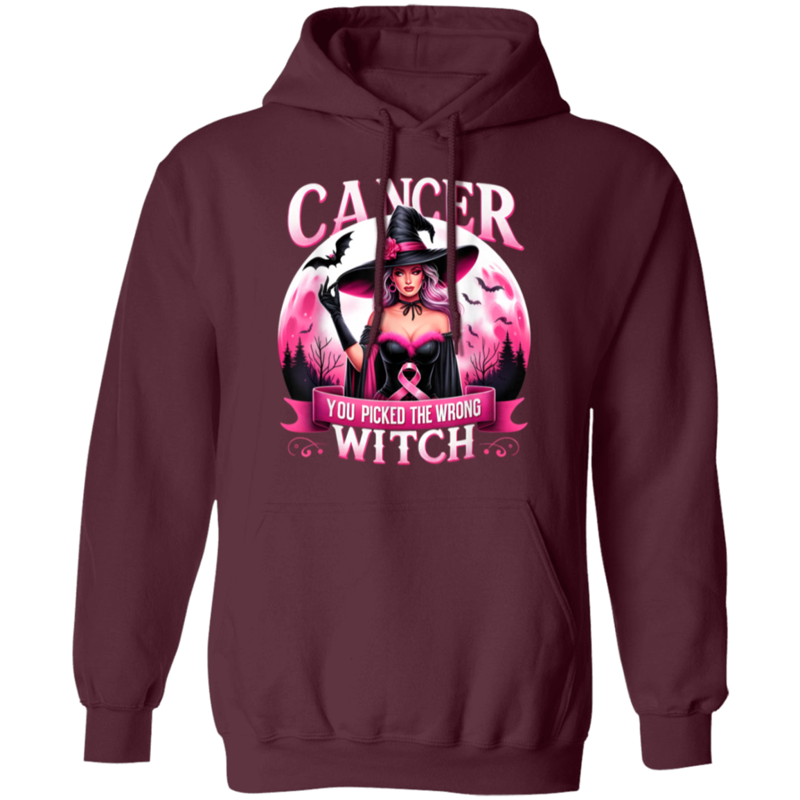 Halloween Witch "You Picked the Wrong One" Pullover Hoodie