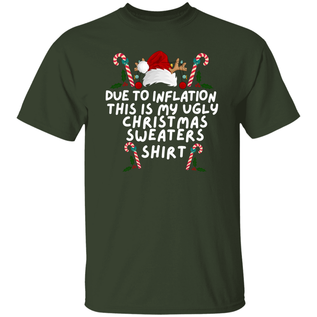 Funny Christmas Sweatshirt – “This Is My Ugly Sweater (Inflation Edition)”