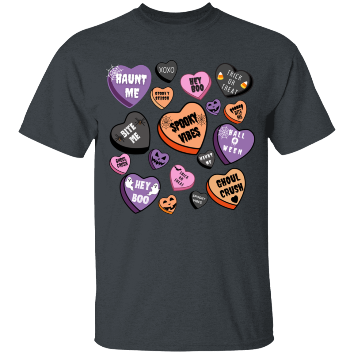 Cute Youth Halloween Heart T-Shirt | Great Gift for Halloween!