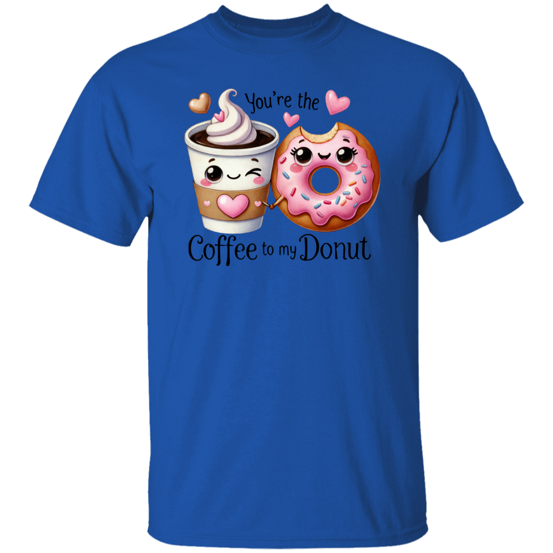 Funny Valentine "Coffee to my Donut" S/L T-Shirt