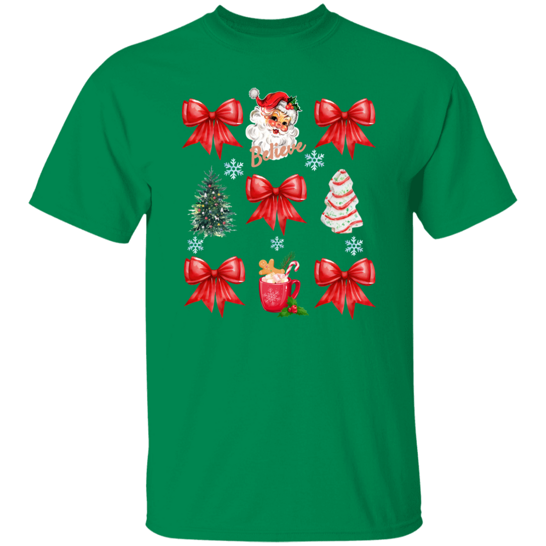 Christmas Santa Coquette Holiday T-Shirt
