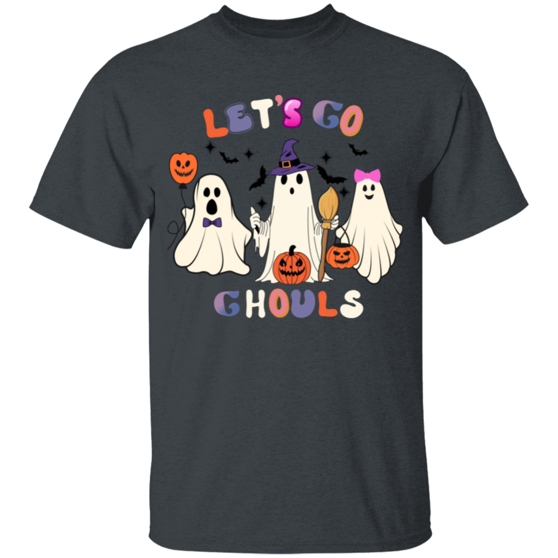 Let's Go Ghouls Halloween Shirt, Kids Halloween Ready  T-Shirt