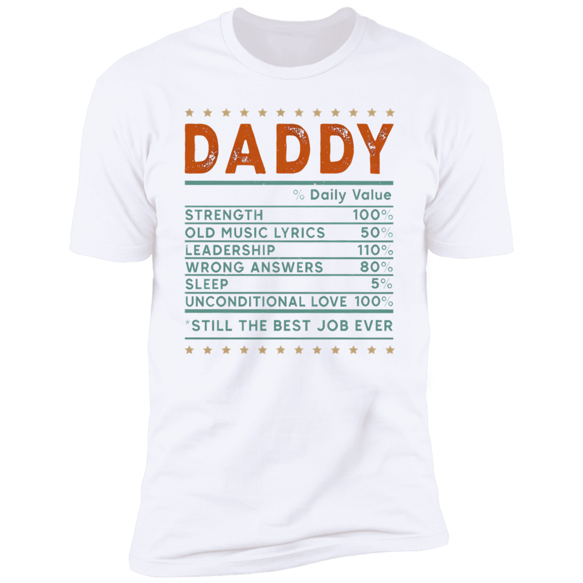 Daddy "Daily Value" Short Sleeve T-Shirt