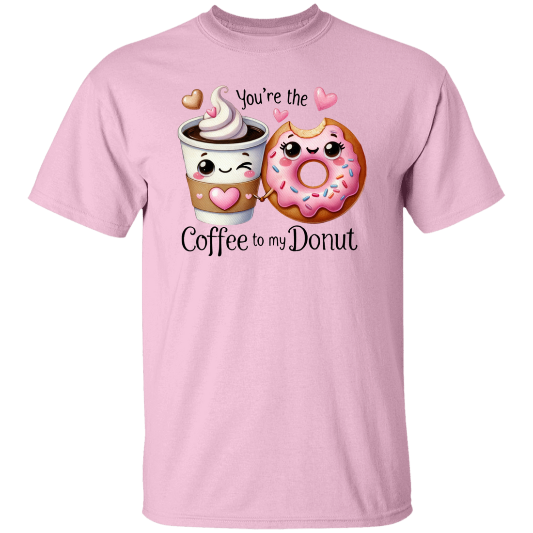 Funny Valentine "Coffee to my Donut" S/L T-Shirt