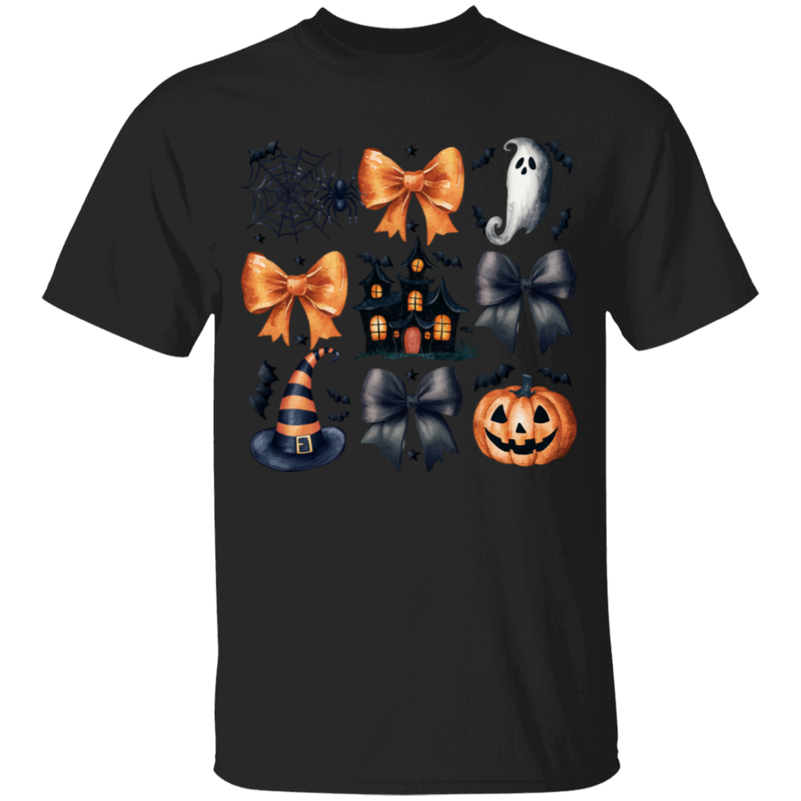 Halloween Coquette Bows, Ghosts and Pumpkins Youth T-Shirts!