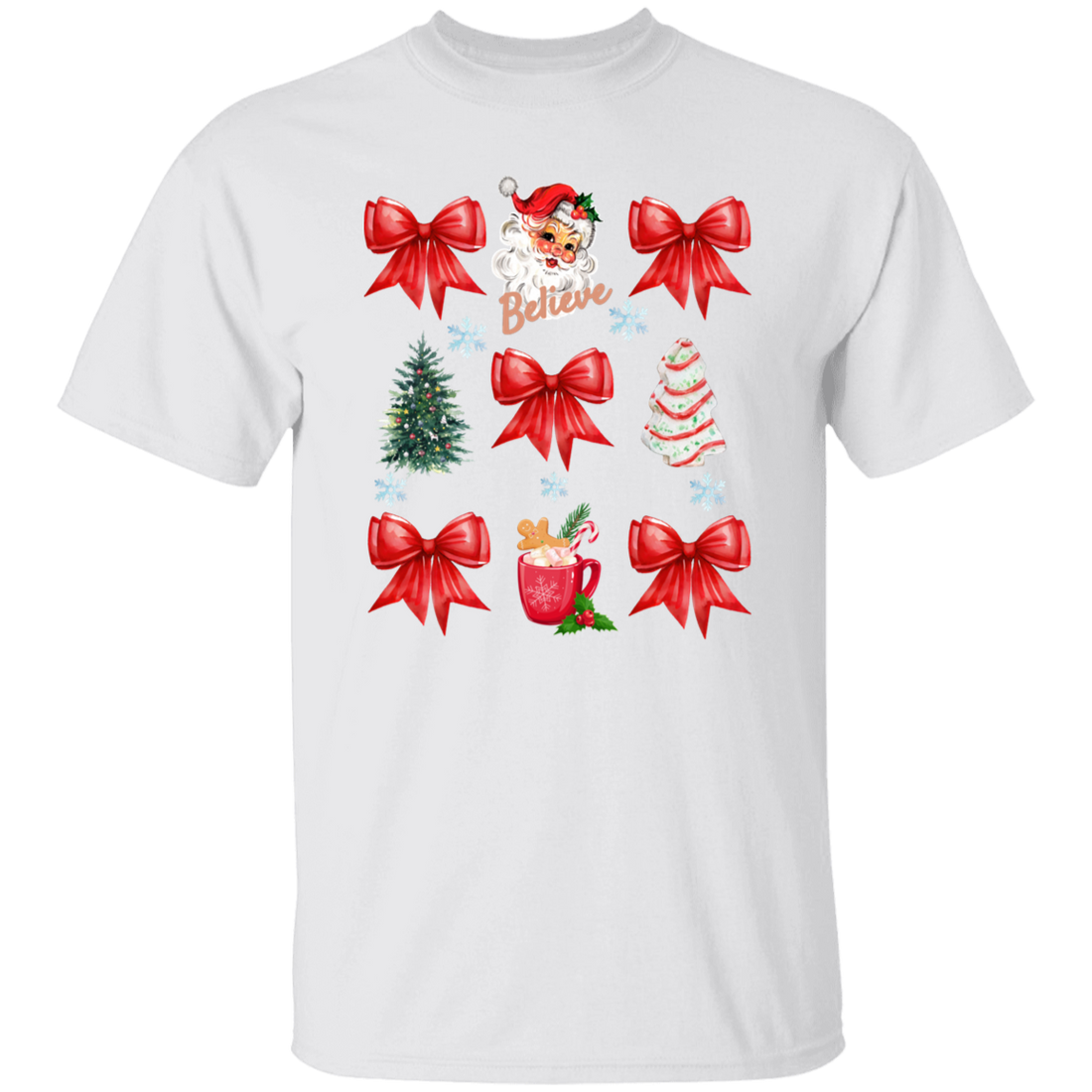 Christmas Santa Coquette Holiday T-Shirt