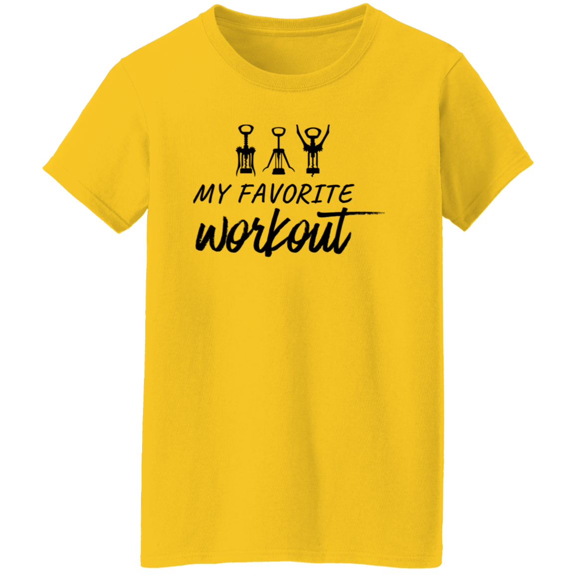 Gift for her "My Favorite Wine Workout" T-Shirt