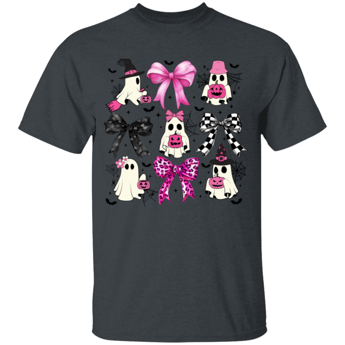 Coquette Halloween Shirt, Youth Cute Ghost Graphic T-Shirt!