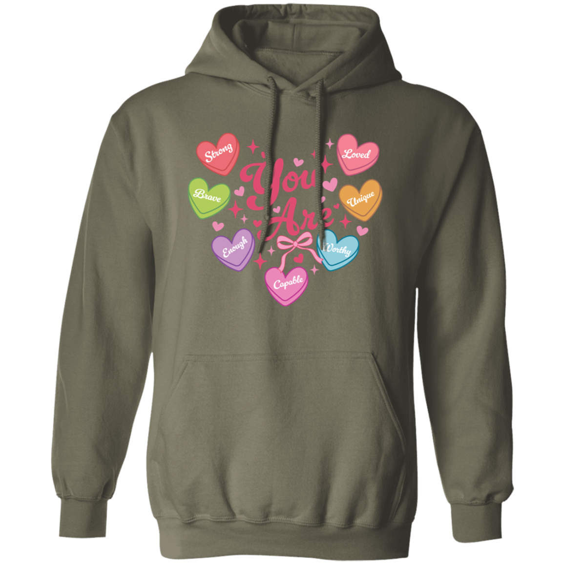 Valentine Day "You Are" Affirmation Sweatshirt/Hoodie