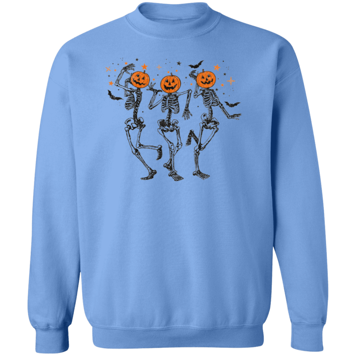 Funny Halloween Pumpkin Head Dancing Skeleton Sweatshirt, Halloween Gift Shirt, Halloween Party Costume