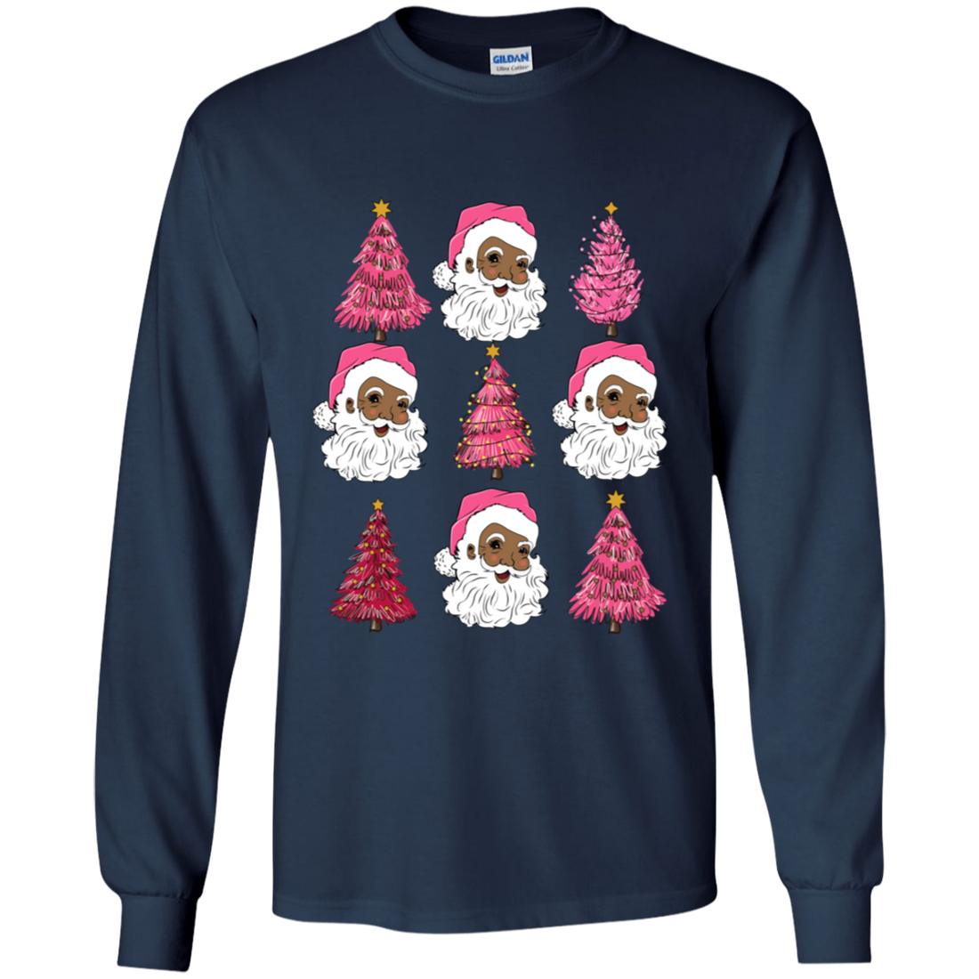Christmas Santa Trees Holiday Apparel Shirt
