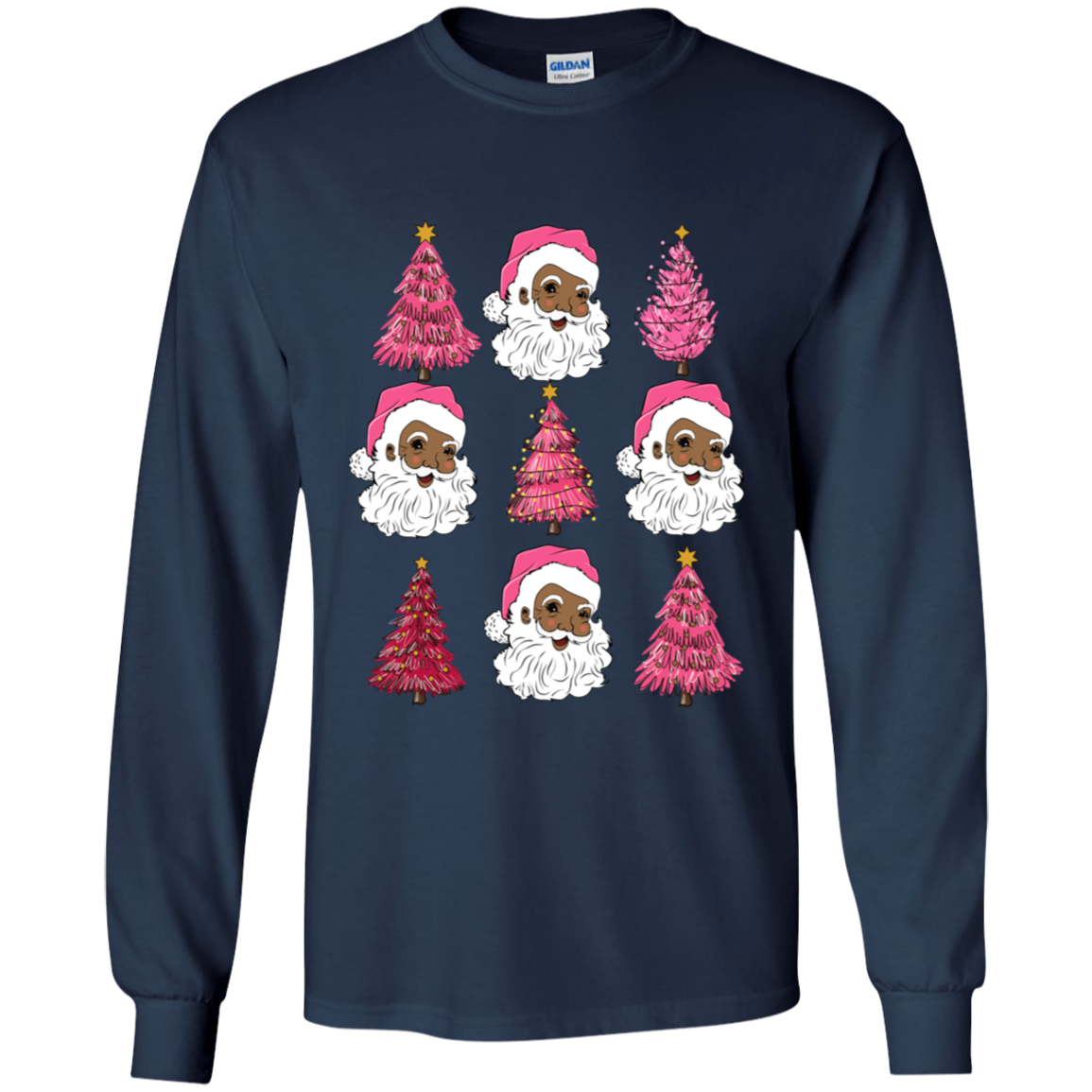 Christmas Santa Trees Holiday Apparel Shirt