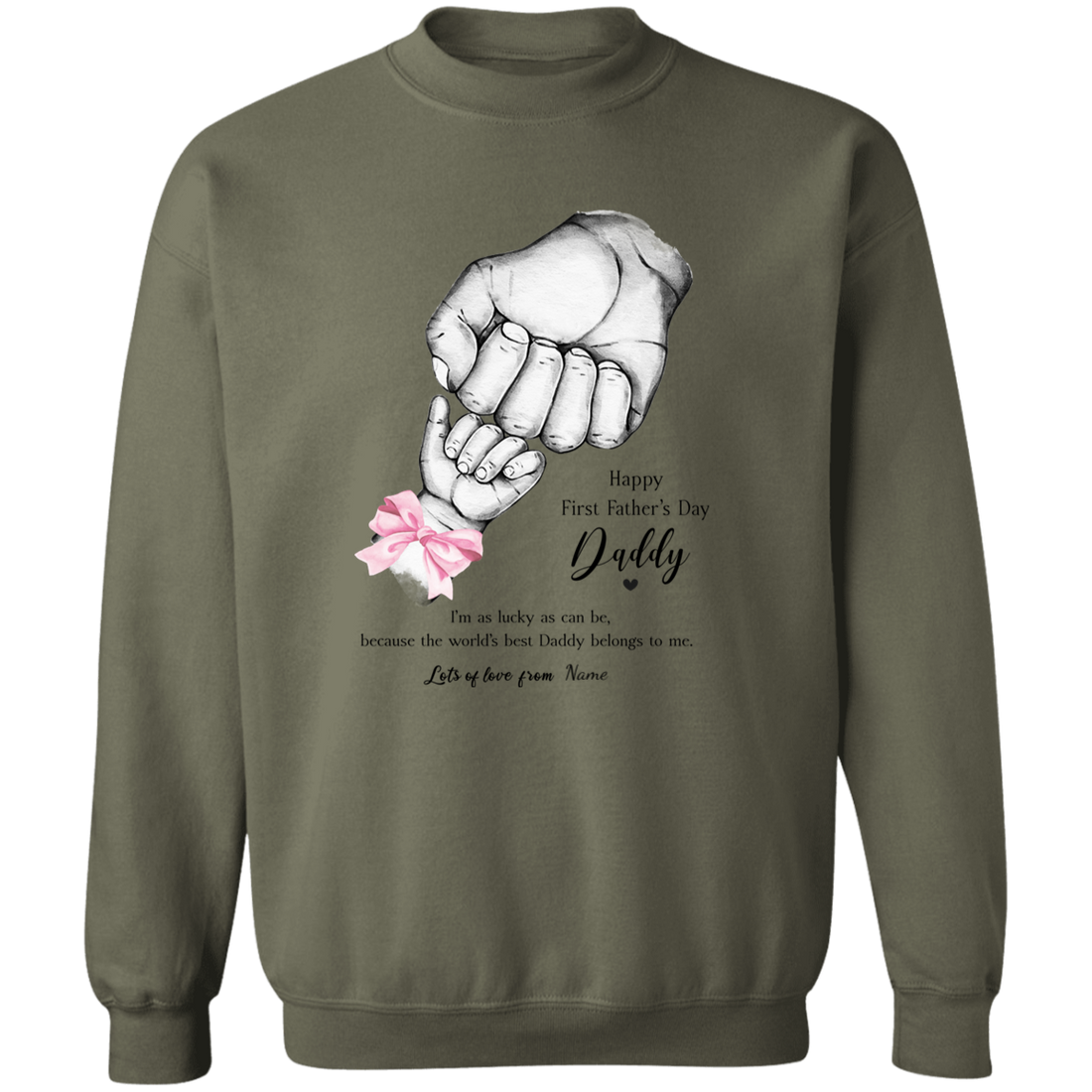 Personalized Daddy's First Father's Day Apparel