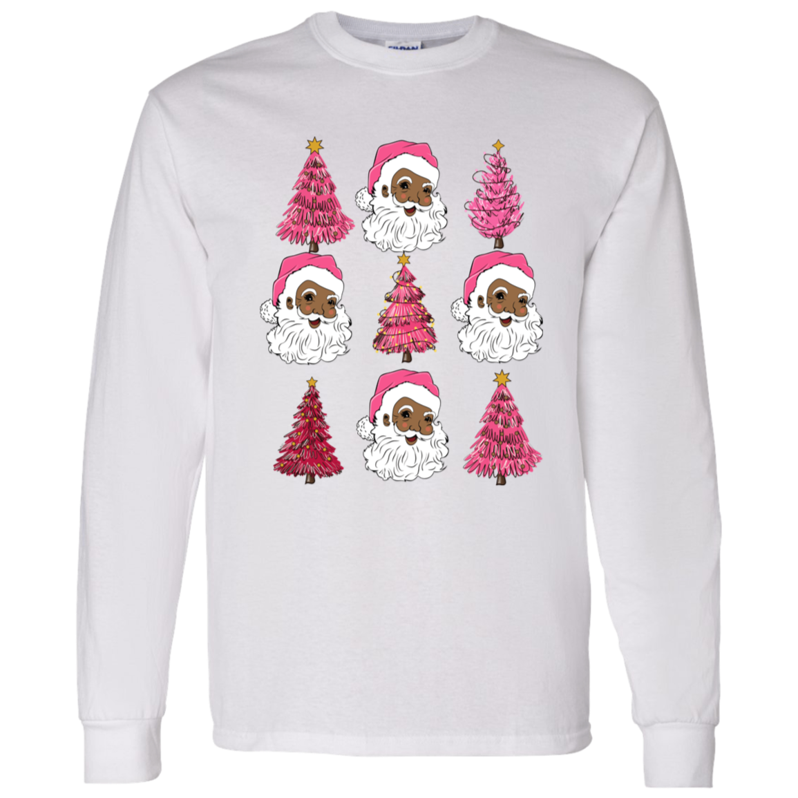 Christmas Santa Trees Holiday Apparel Shirt