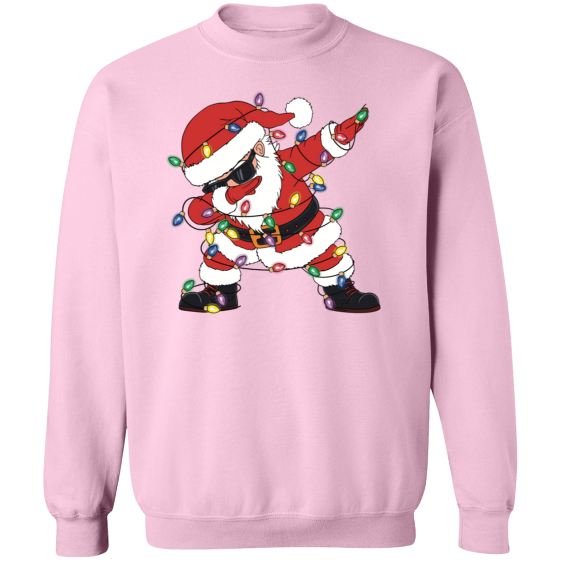 Funny Dabbing Santa Christmas Crewneck – Ugly Sweater Party Favorite Dabbing Christmas Santa!