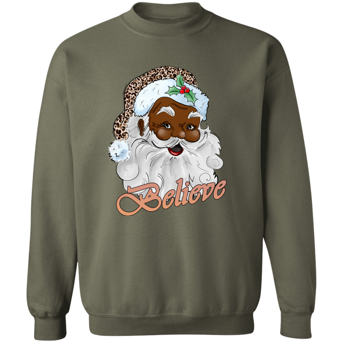 Christmas Santa "Believe" Holiday Sweatshirt