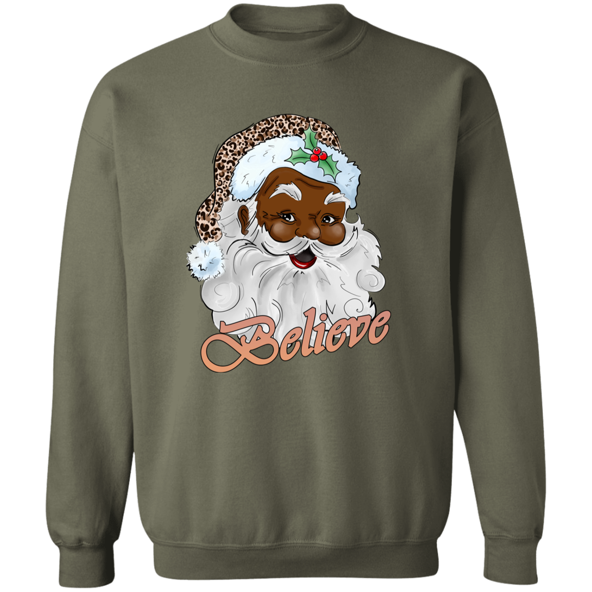 Christmas Santa "Believe" Holiday Sweatshirt