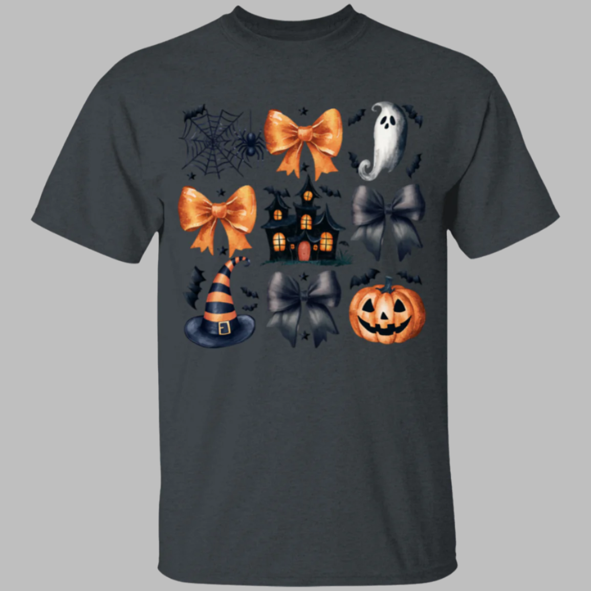 Halloween Coquette Bows, Ghosts and Pumpkins Youth T-Shirts!