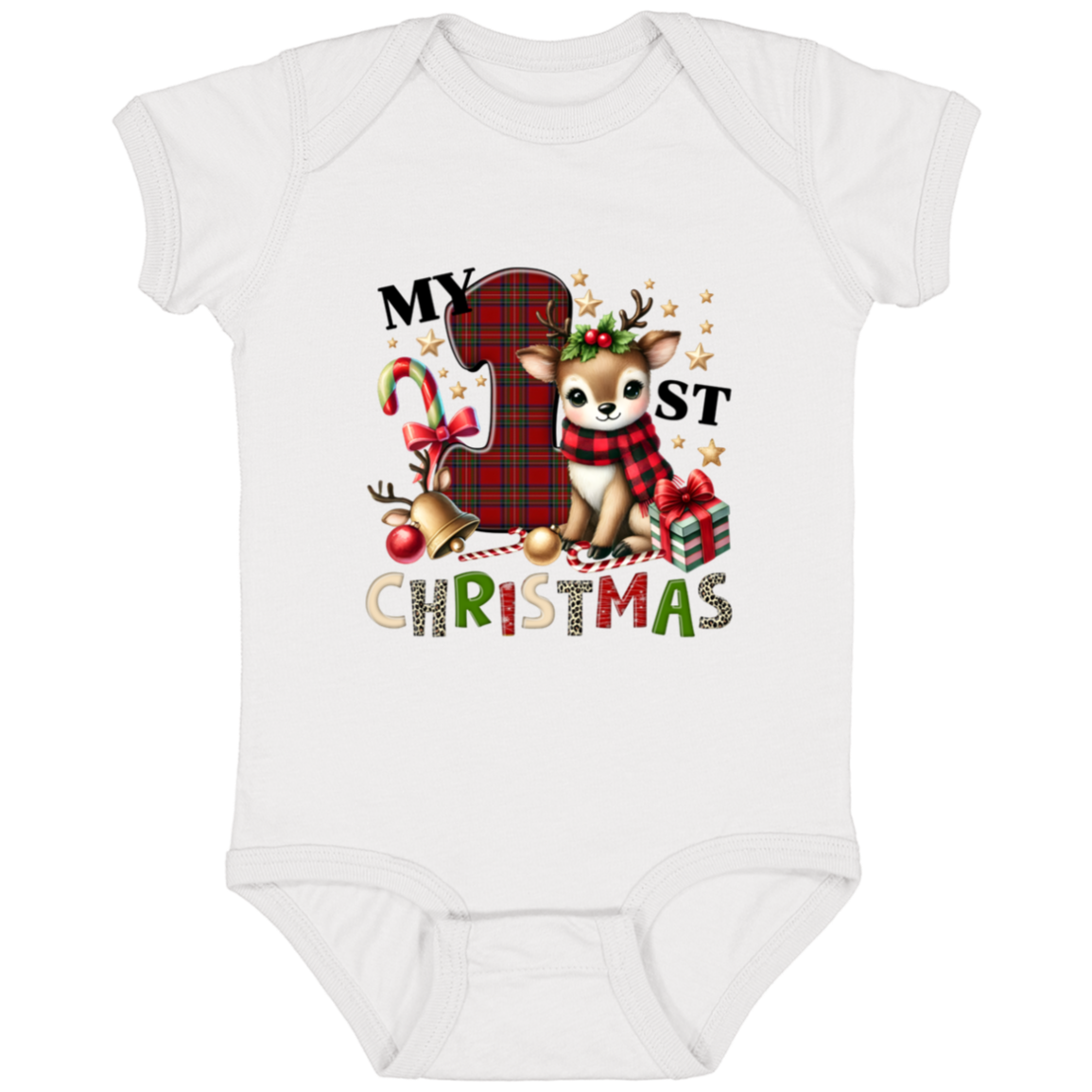 "My 1st Christmas" Infant/Toddler Holiday Apparel | Great Gifts!