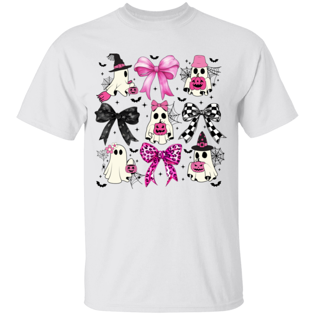 Coquette Halloween Shirt, Youth Cute Ghost Graphic T-Shirt!