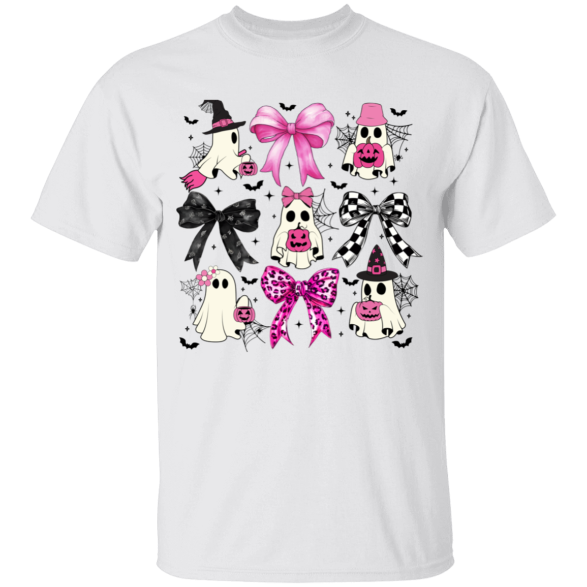 Coquette Halloween Shirt, Youth Cute Ghost Graphic T-Shirt!