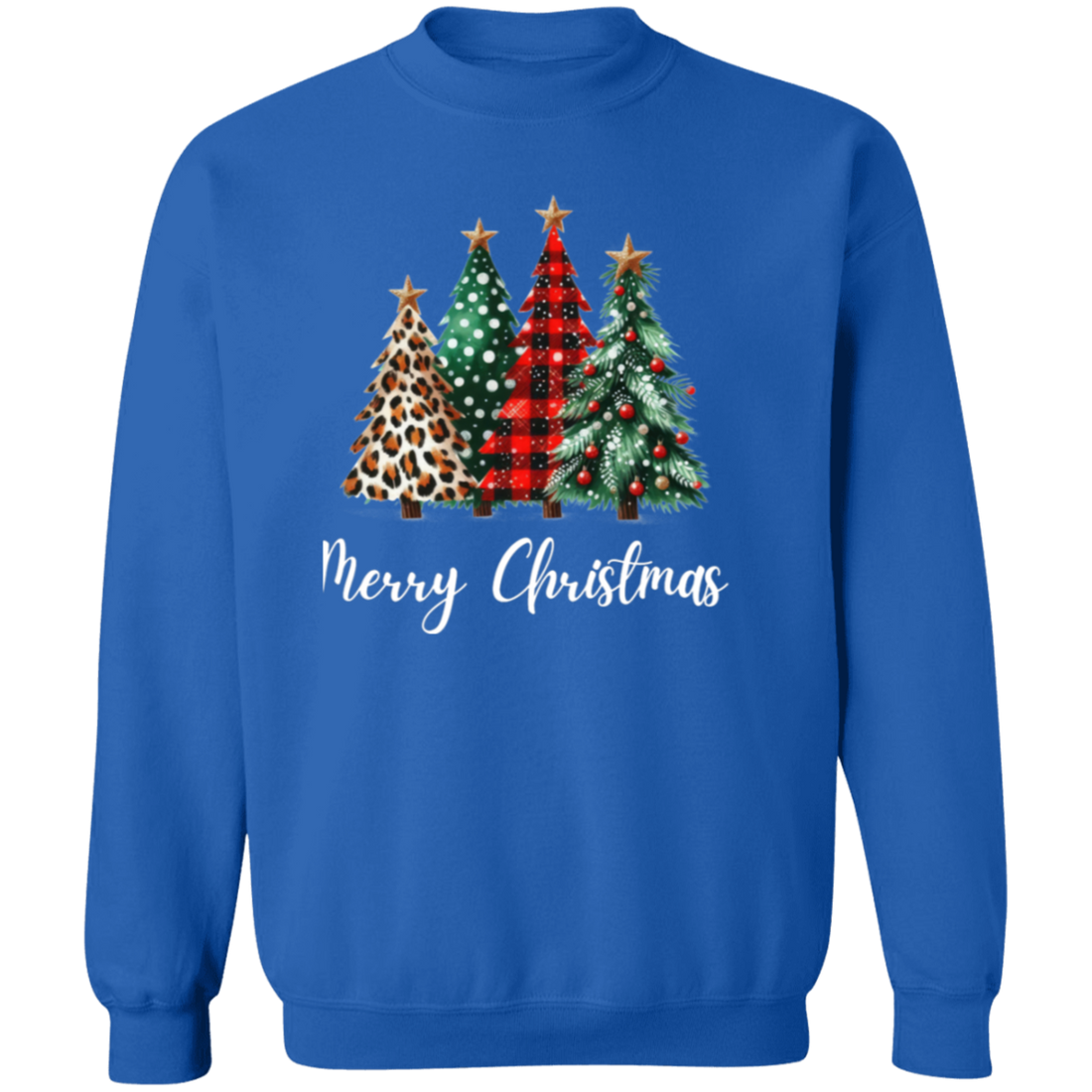 Christmas Tree Graphic Pullover Sweatshirt