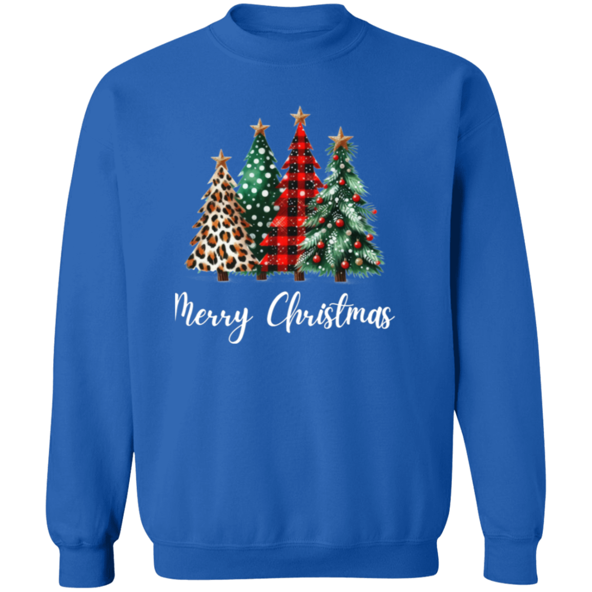 Christmas Tree Graphic Pullover Sweatshirt