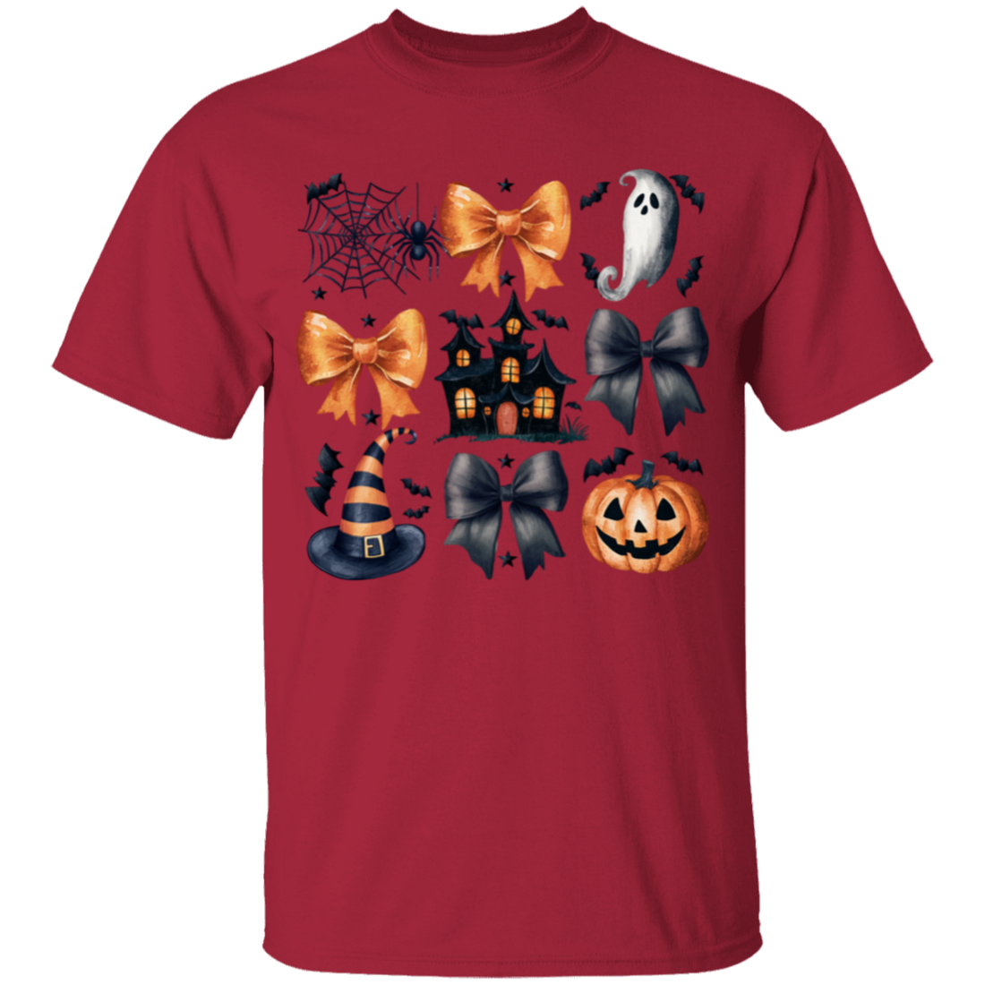 Halloween Coquette Bows, Ghosts and Pumpkins Youth T-Shirts!
