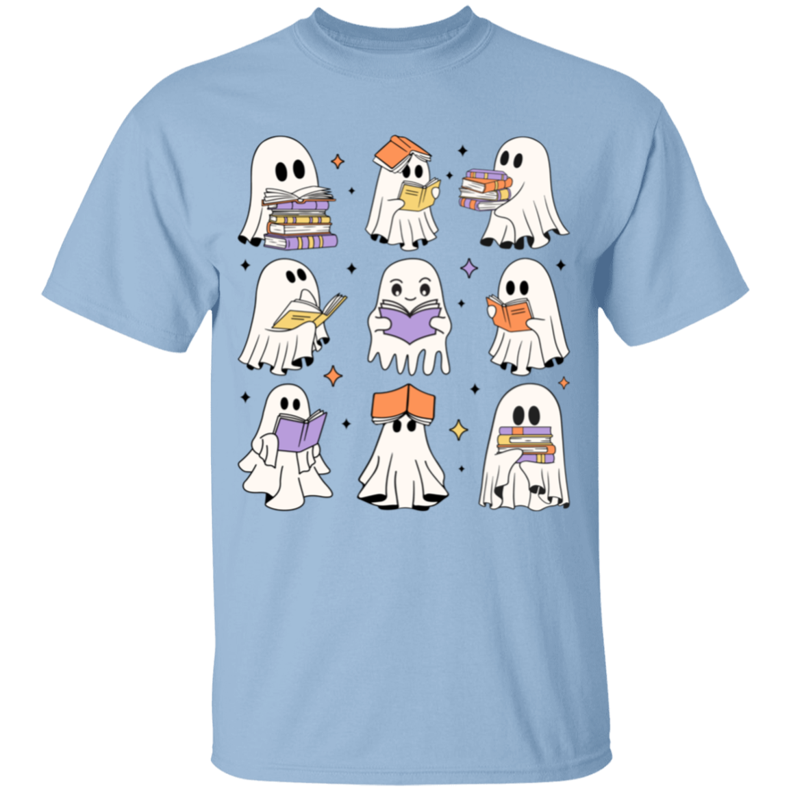 Retro Reading Ghost Youth T-Shirt, Gift For Halloween!