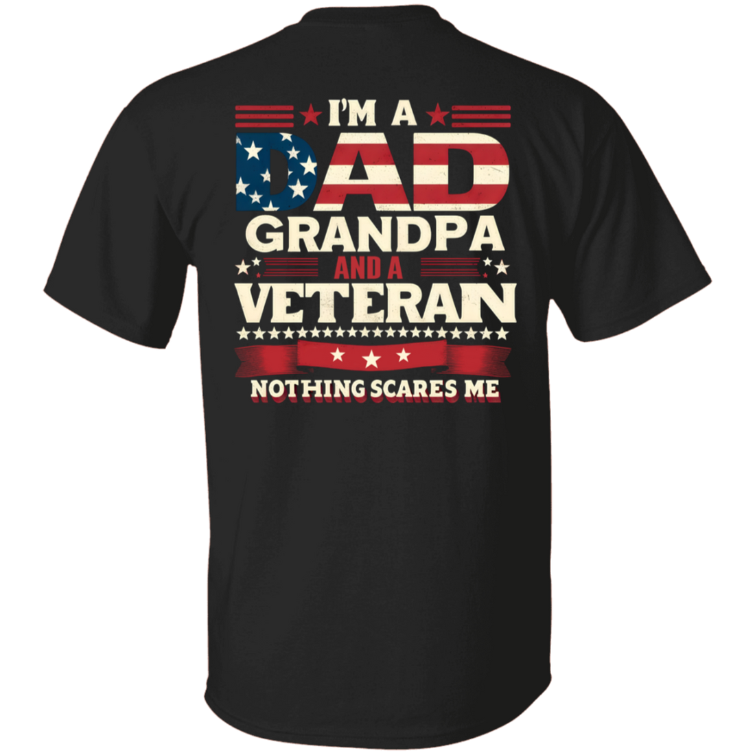 "Dad, Grandpa and Verteran" Short Sleeve T-Shirt