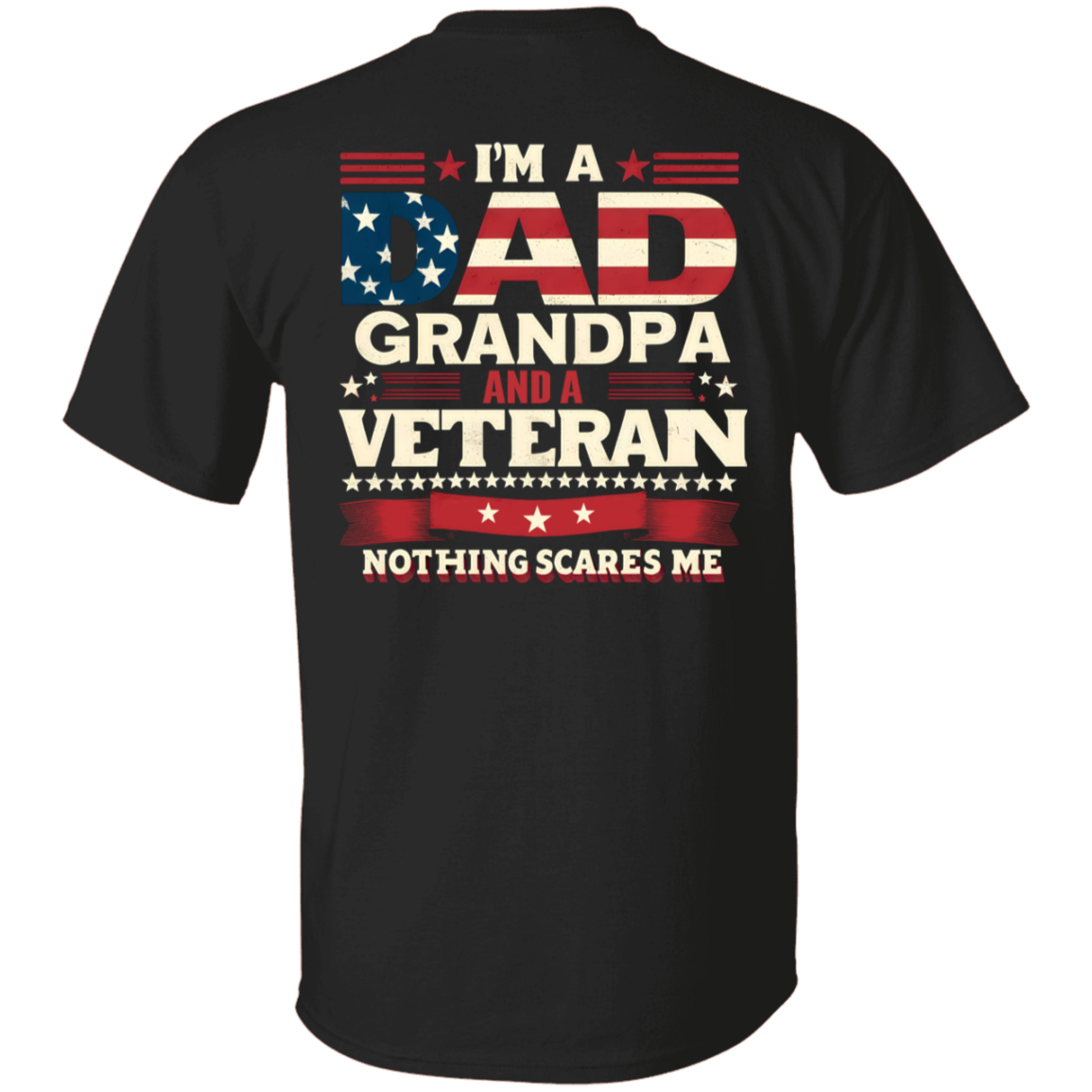 ""Dad, Grandpa and Verteran" Short Sleeve T-Shirt