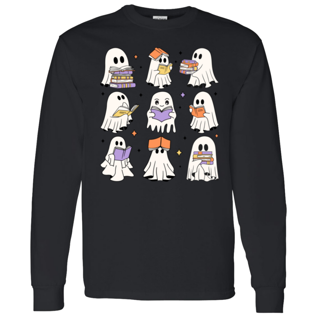 Retro Reading Ghost, Gift For Fall Lovers!