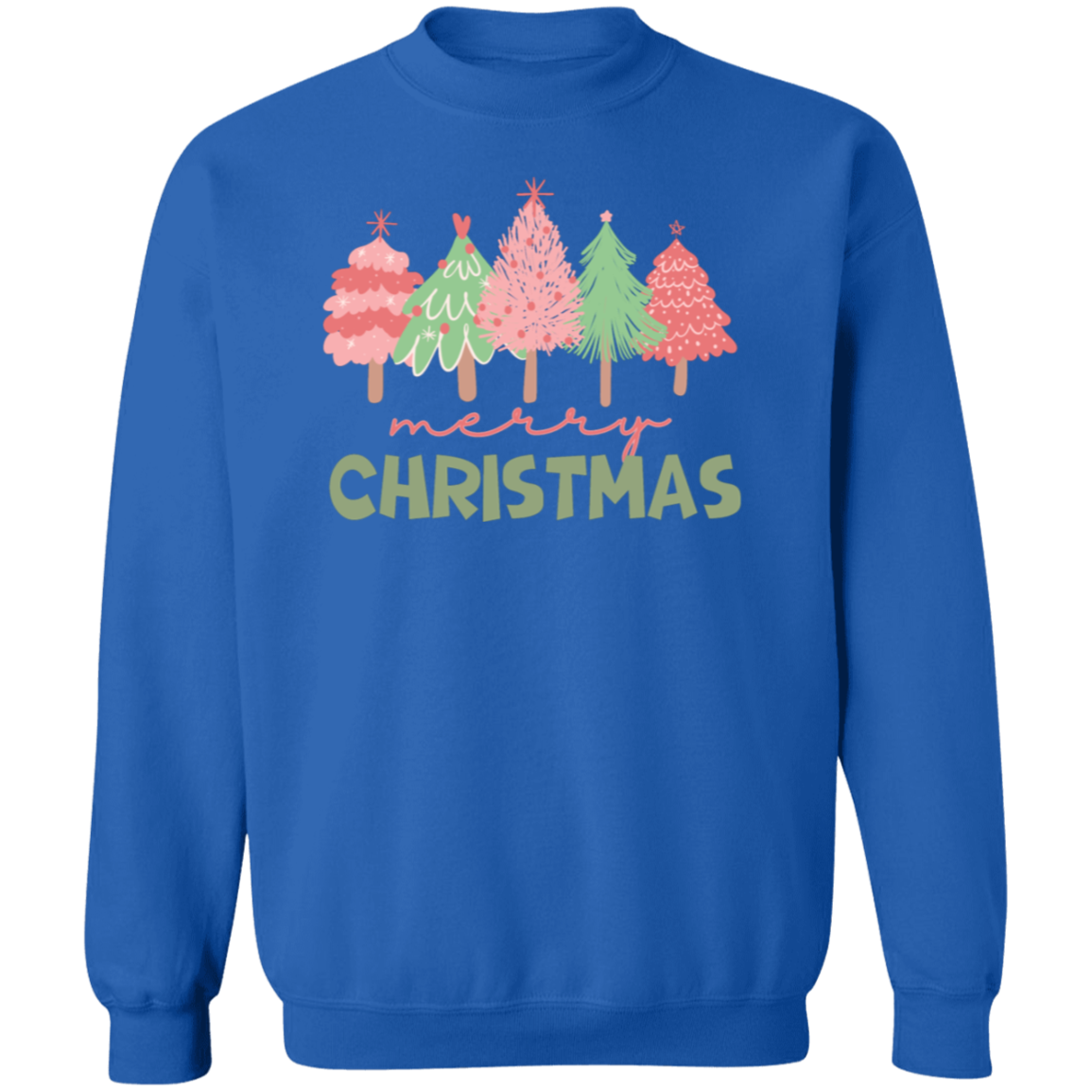 Pink Tree Christmas Sweatshirt |Cute Christmas Sweater