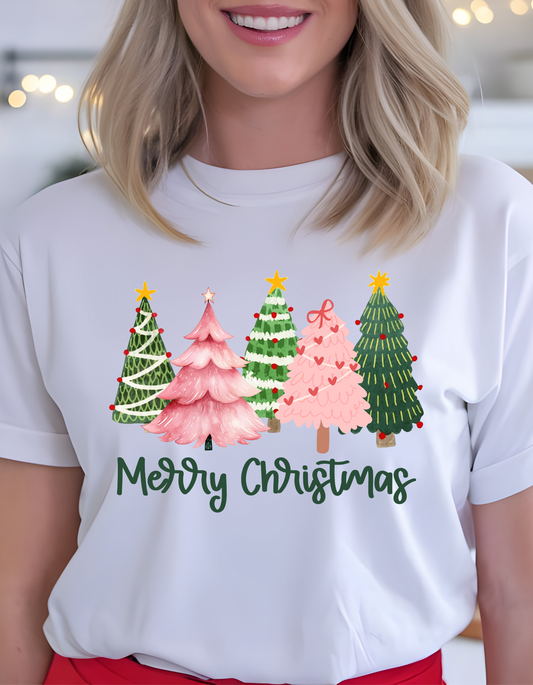 Festive Merry Christmas Tree Graphic Holiday Apparel!