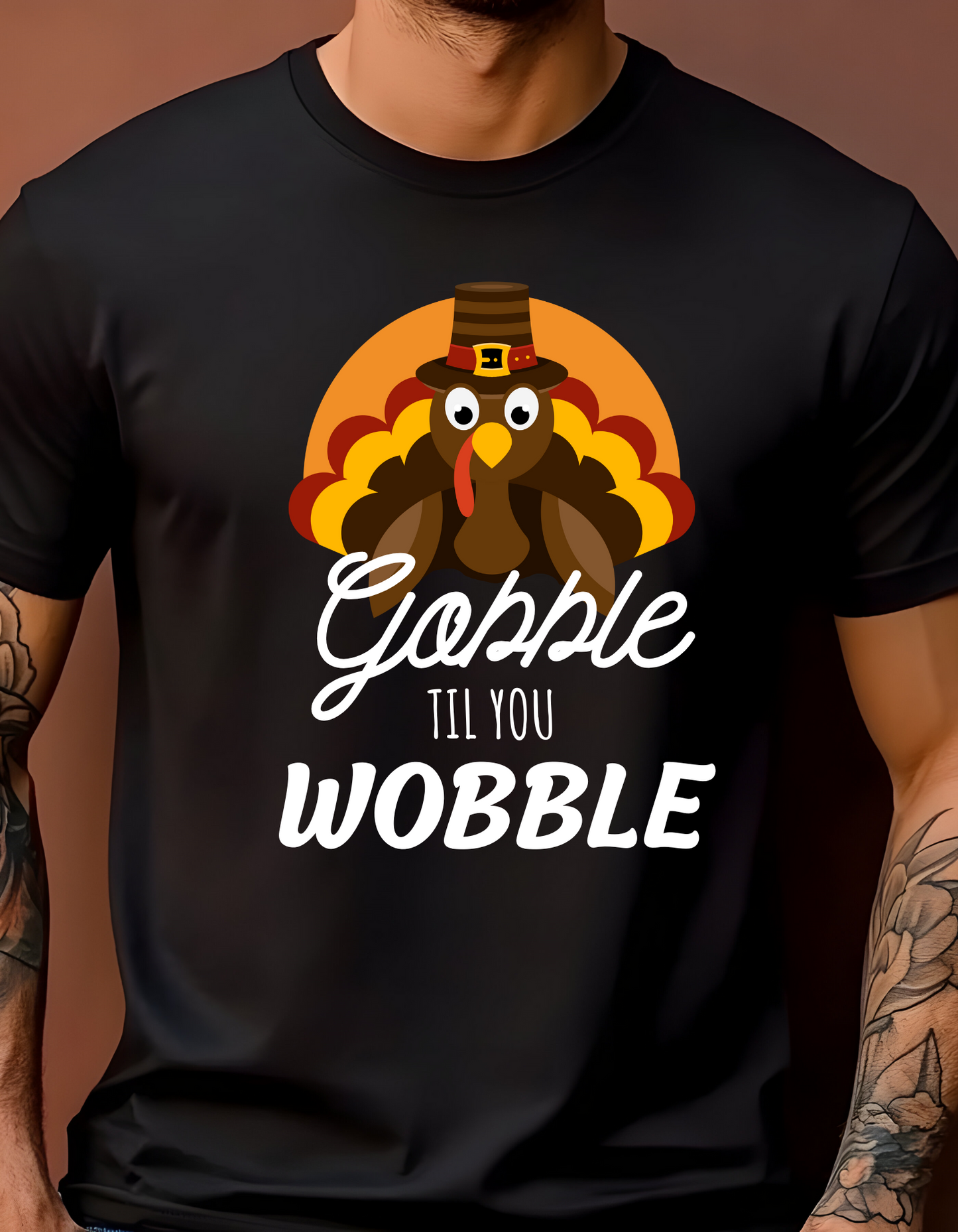 Funny "Gobble til You Wobble" for Thanksgiving T-Shirt